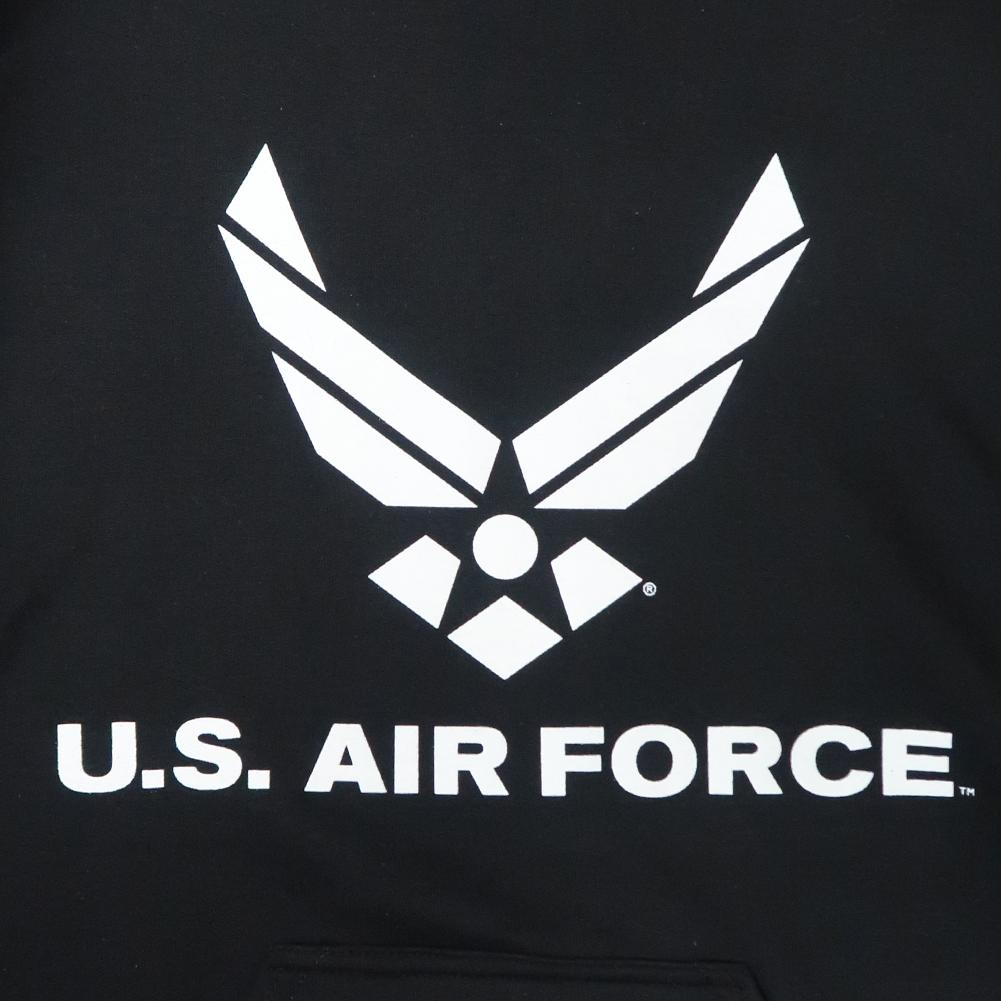Air Force Wings Logo Hood (Black)