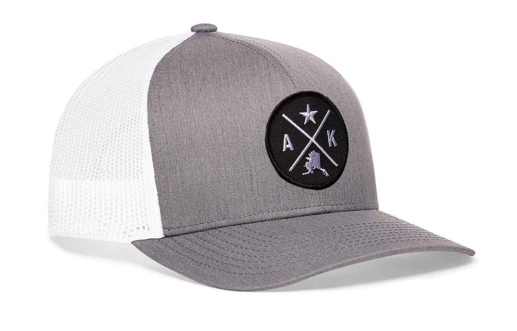 Alaska Trucker Hat  |  Black AK X Snapback