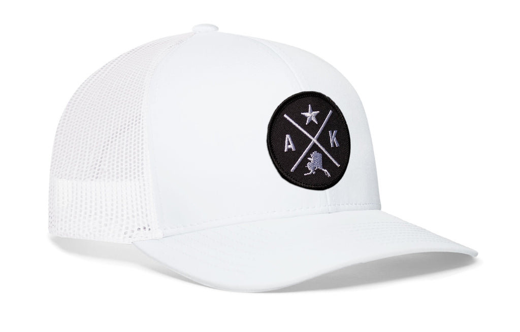 Alaska Trucker Hat  |  Black AK X Snapback