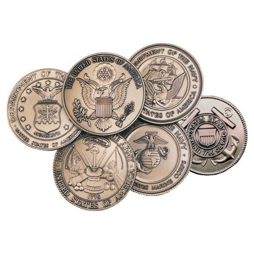 Coast Guard Service Medallion, Brass Coast Guard Medallion
