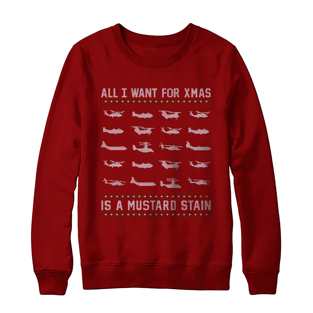 Mustard Stain Christmas Sweatshirt