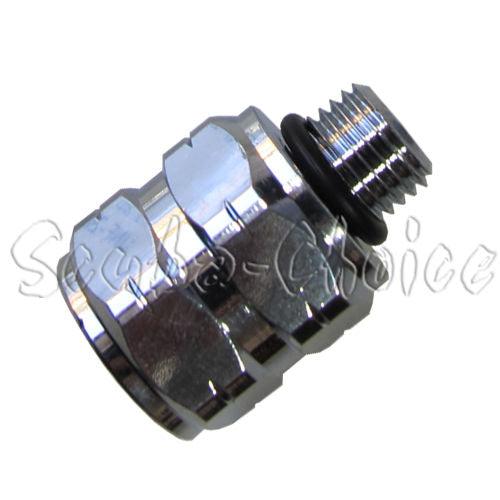 Scuba Adaptor M-3/8-24 to F-1/2-20 AS568-011 N70 | 3/8-24 UNF-2A | 1/2-20 UNF-2B