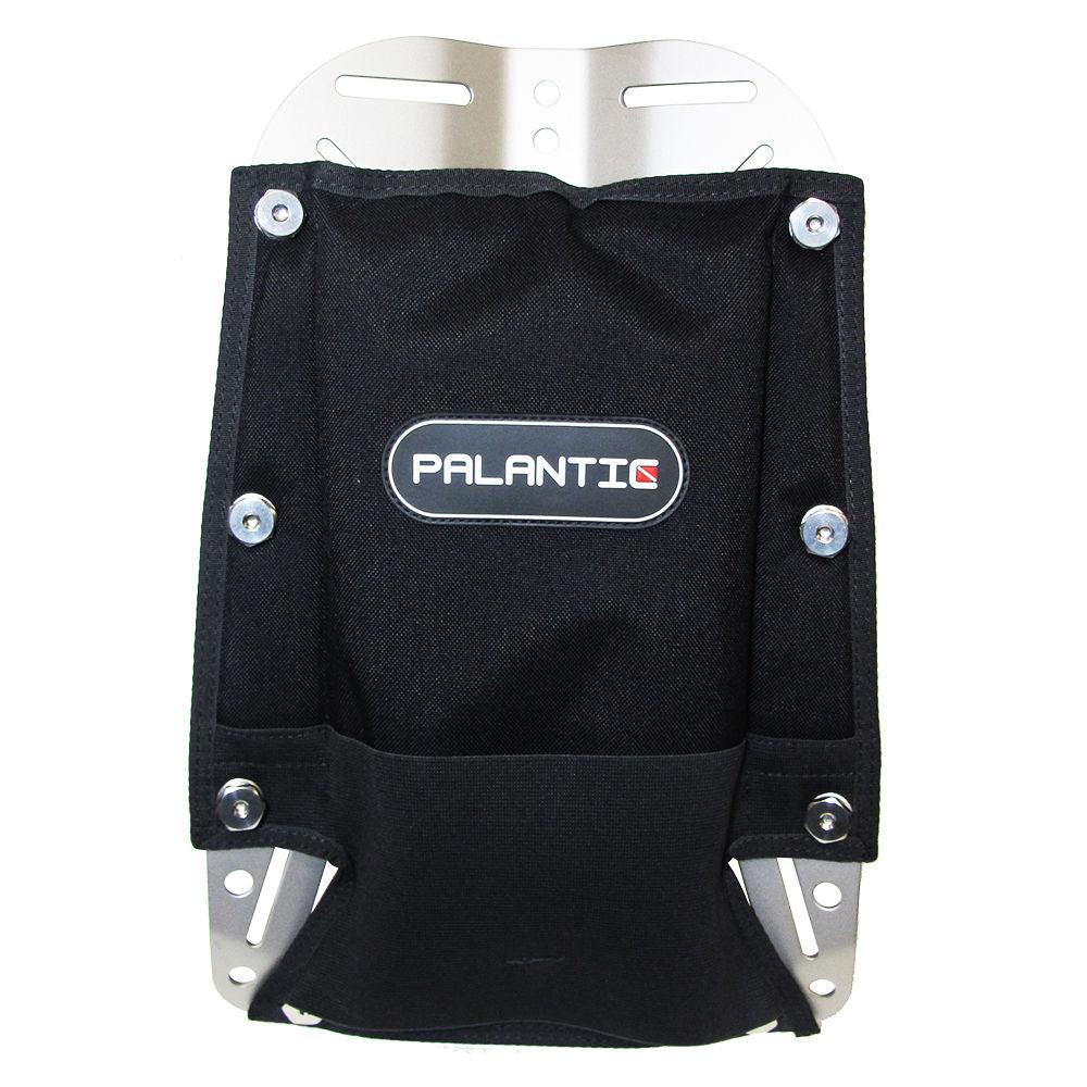 Scuba Tech Diving Stainless Steel Silver Backplate w/ Pad & 8 Bookscrews Combo