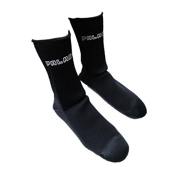 Spearfishing Scuba Dive Palantic Black 3mm Neoprene Socks Extra Warmth Titanium