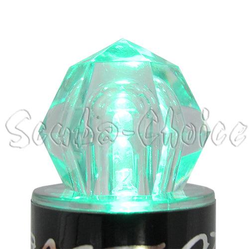 Scuba Choice Diamond Shape Water Activated Mini Safety LED Flash light, Green