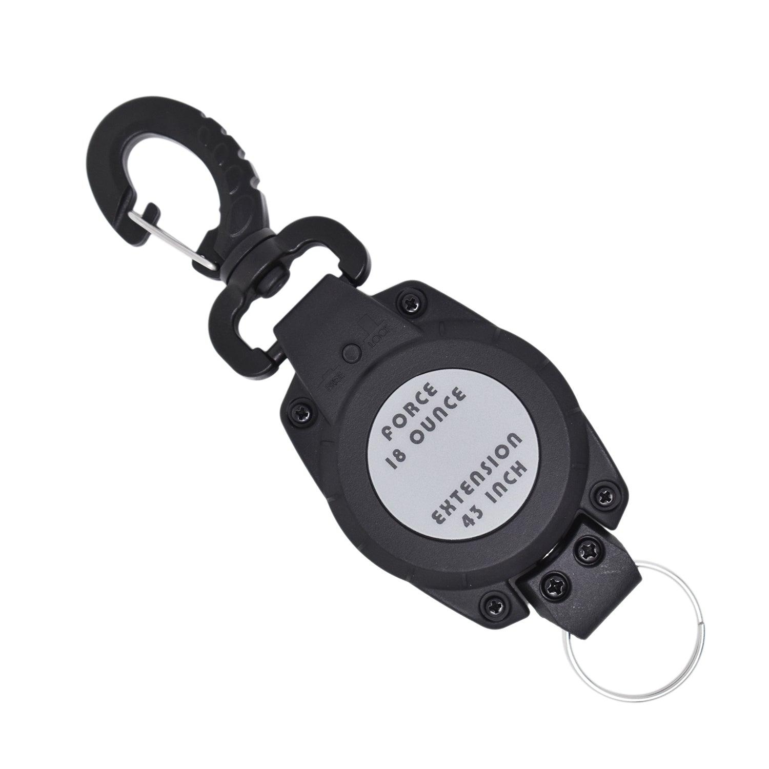 Scuba Diving Deluxe BCD Retractor w/ Lock & Swivel Plastic Clip