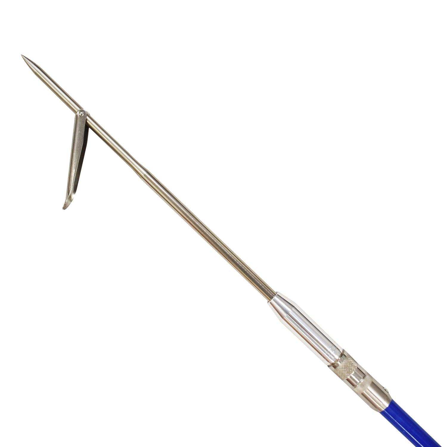 Scuba Choice Heavy Duty 7ft Blue Fiberglass Black Alum Pole Spear w/1 Prong Tip