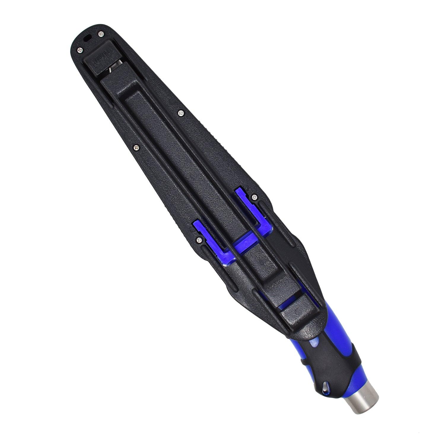 Scuba Choice 10.5" Heavy Duty Stainless Steel Blue Point-Tip Knife w/ 2 Straps