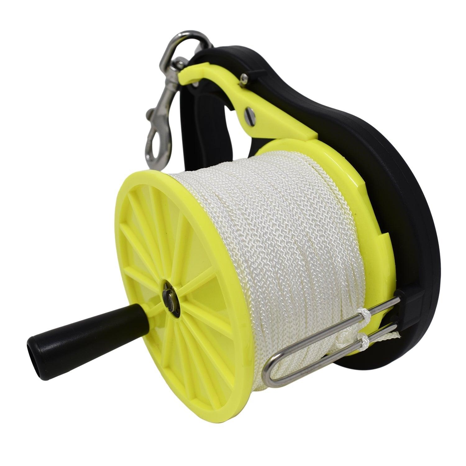 Scuba Choice 270ft Plastic Wreck Reel, Yellow
