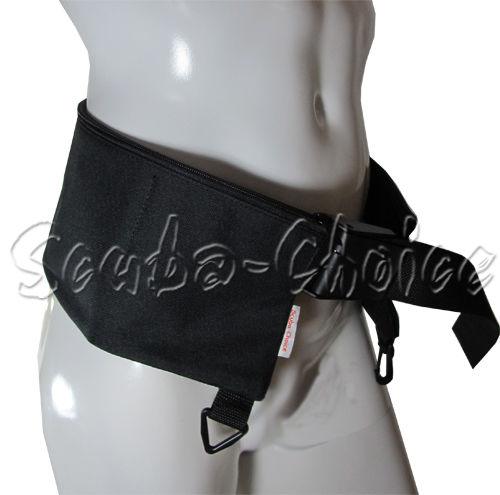 Scuba Diving BCD Weight Belt with 5 pockets w/ Buckle & 49" Webbing
