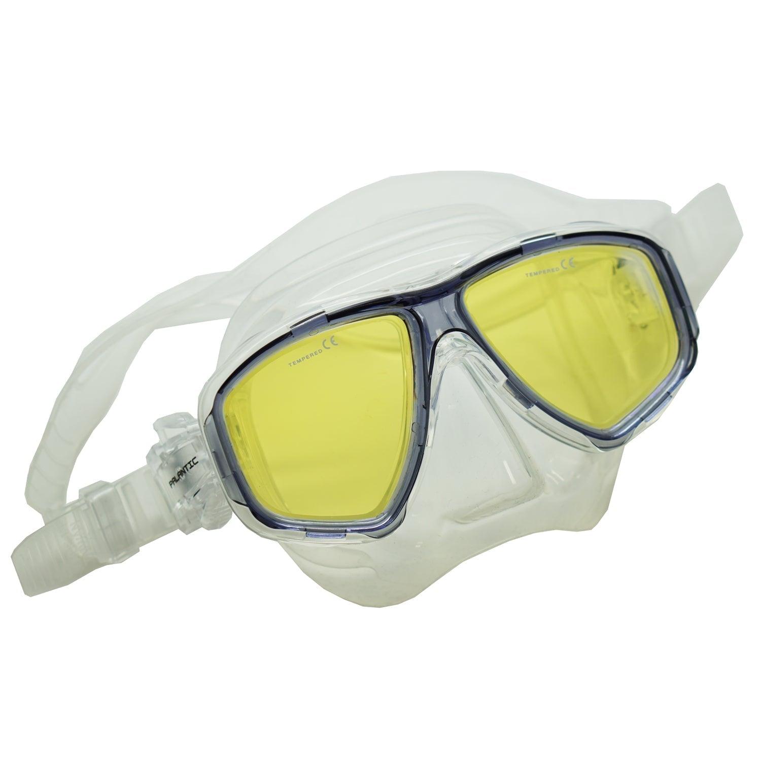 Palantic M36 Translucent Blue/Clear UV Coated Lenses Blue Dive/Snorkeling Mask
