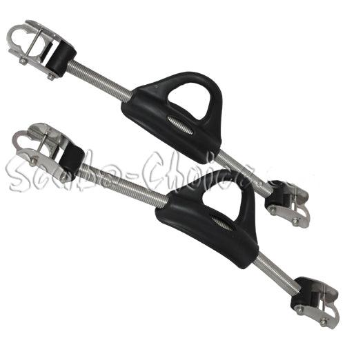Scuba Diving Spring Fin Strap with Stainless Steel Integrated Buckle