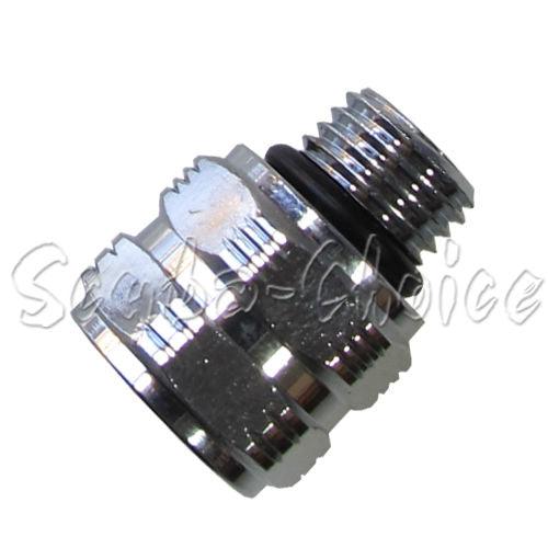Scuba Adaptor M-7/16-20 F-3/8-24 AS568-012-N70 | 7/16-20 UNF-2A | 3/8-24 UNF-2B