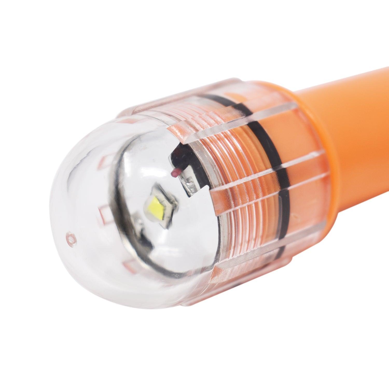 Scuba Choice Diving Safety Waterproof LED Strobe Light w/ Lanyard, Orange