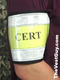 Reflective Armband with placard sleeve