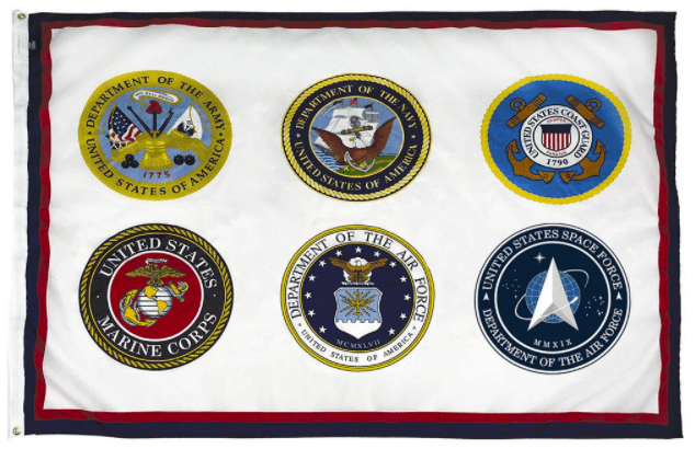 Armed Forces Branches Flag