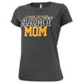 Army Ladies Proud Mom T-Shirt (Grey)