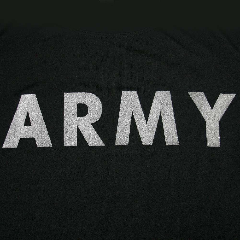 Army Long Sleeve Performance T (Black)