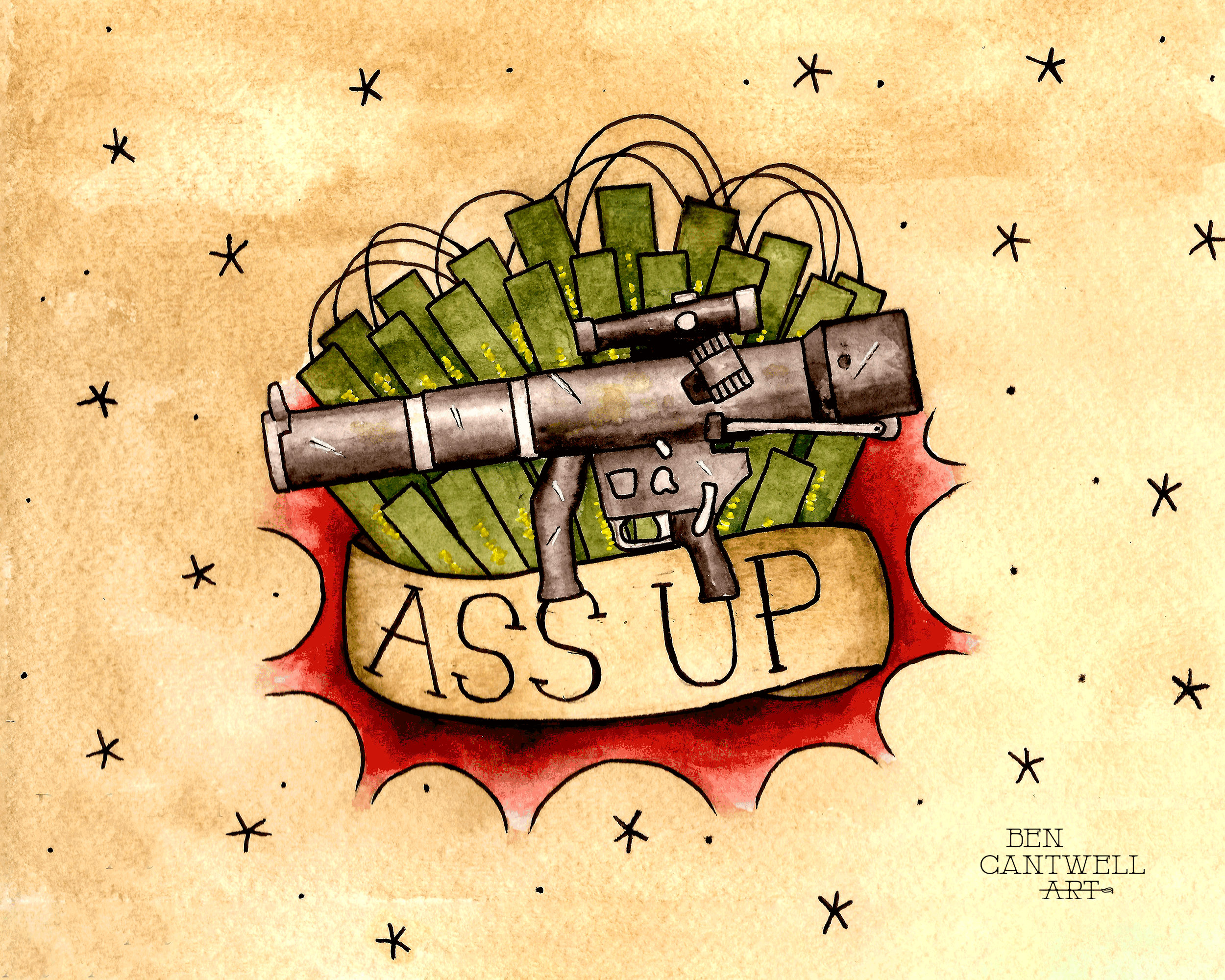 Ass up