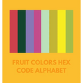 Fruit Colors Hex Code Alphabet - Paperback