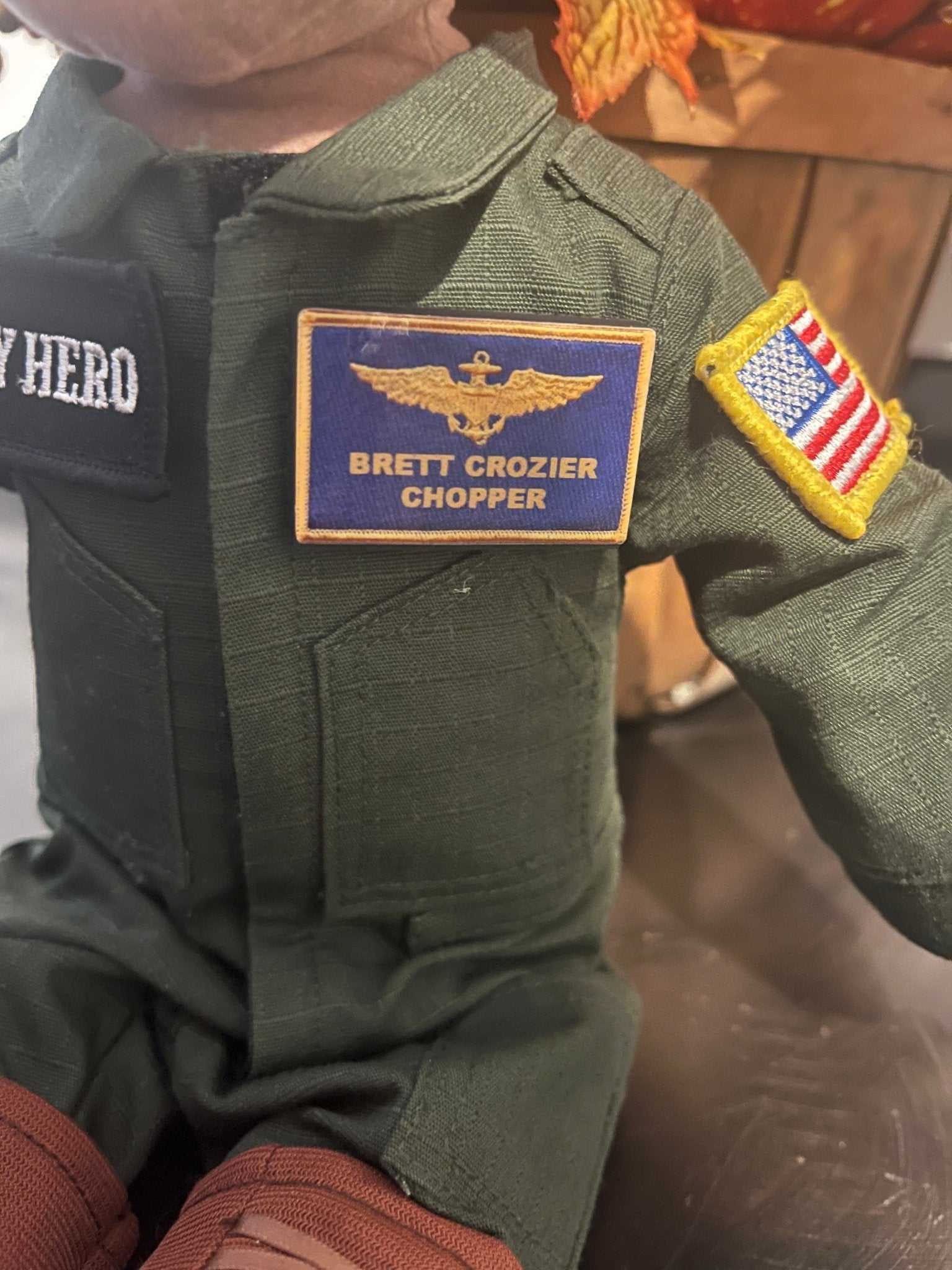 Custom Military Doll Patch Maker | Personalized Velcro Patch