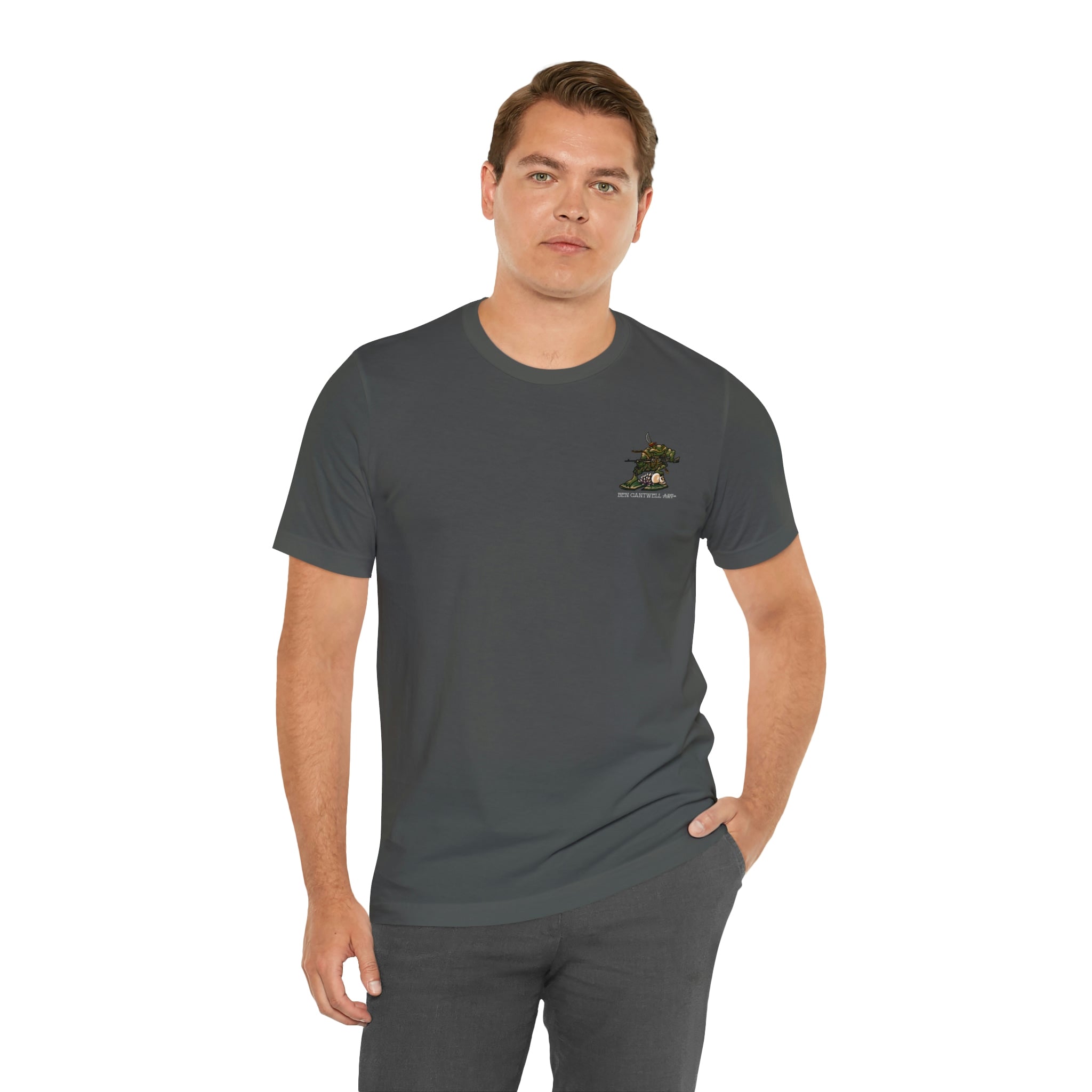240 Machine Gun Frog - Front Print - Short Sleeve Tee