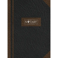 Mobile Notary Journal: Hardbound Record Book Logbook for Notarial Acts, 390 Entries, 8.5" x 11", Black and Brown Cover