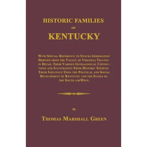 Historic Families of Kentucky