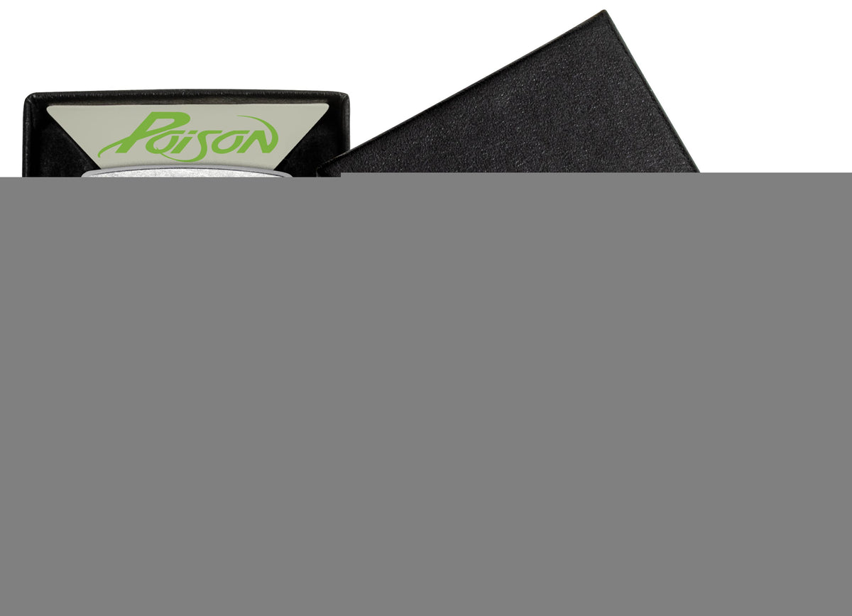 Zippo Poison Flaming Logo Street Chrome Lighter #47230
