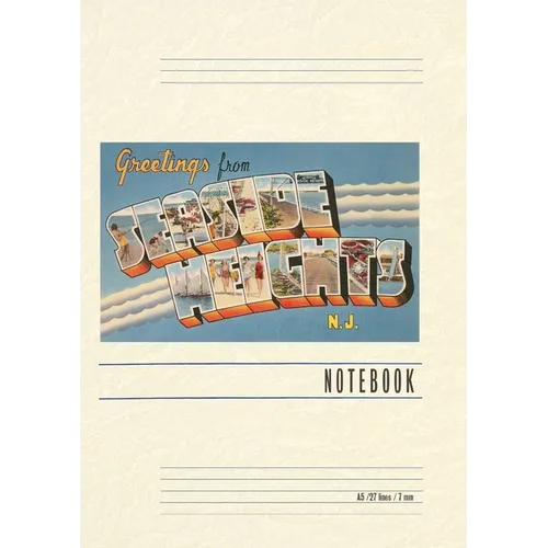 Vintage Lined Notebook Greetings from Seaside Heights, New Jersey - Paperback