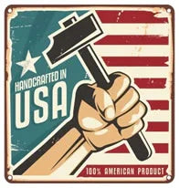 Large Coffin Flag Display Case, American Burial Flag or Folded American Flag