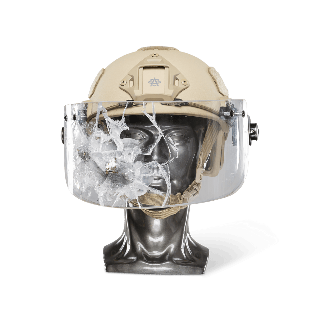 Ballistic Helmet with Face Shield - NIJ Level IIIA+