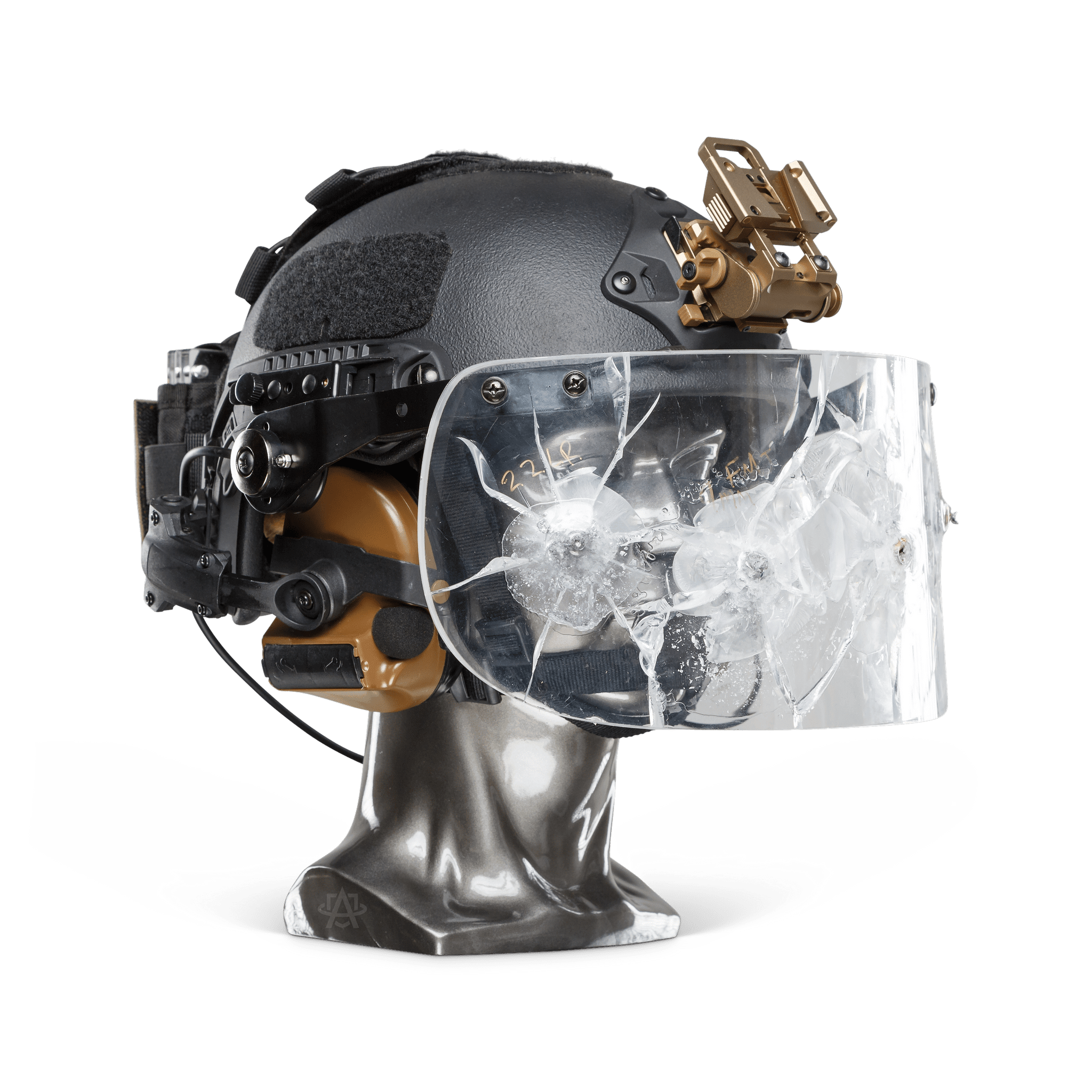 Ballistic Helmet with Face Shield - NIJ Level IIIA+