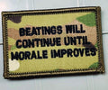 As Seen on Socials - Beatings Will Continue Until Morale Improves - 2x3 Patch - Multicam w/Blk