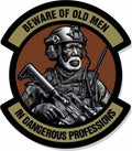 STICKER - African American version of Beware of Old Men - In Dangerous Profession - 4" Sticker
