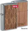 Zippo WOODCHUCK Leaf Design, Walnut Emblem Lighter #49708