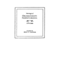 Marriages of Orange County, North Carolina, 1779-1868