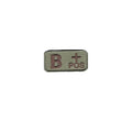 B+ Blood Type OCP Patch with Hook Fastener