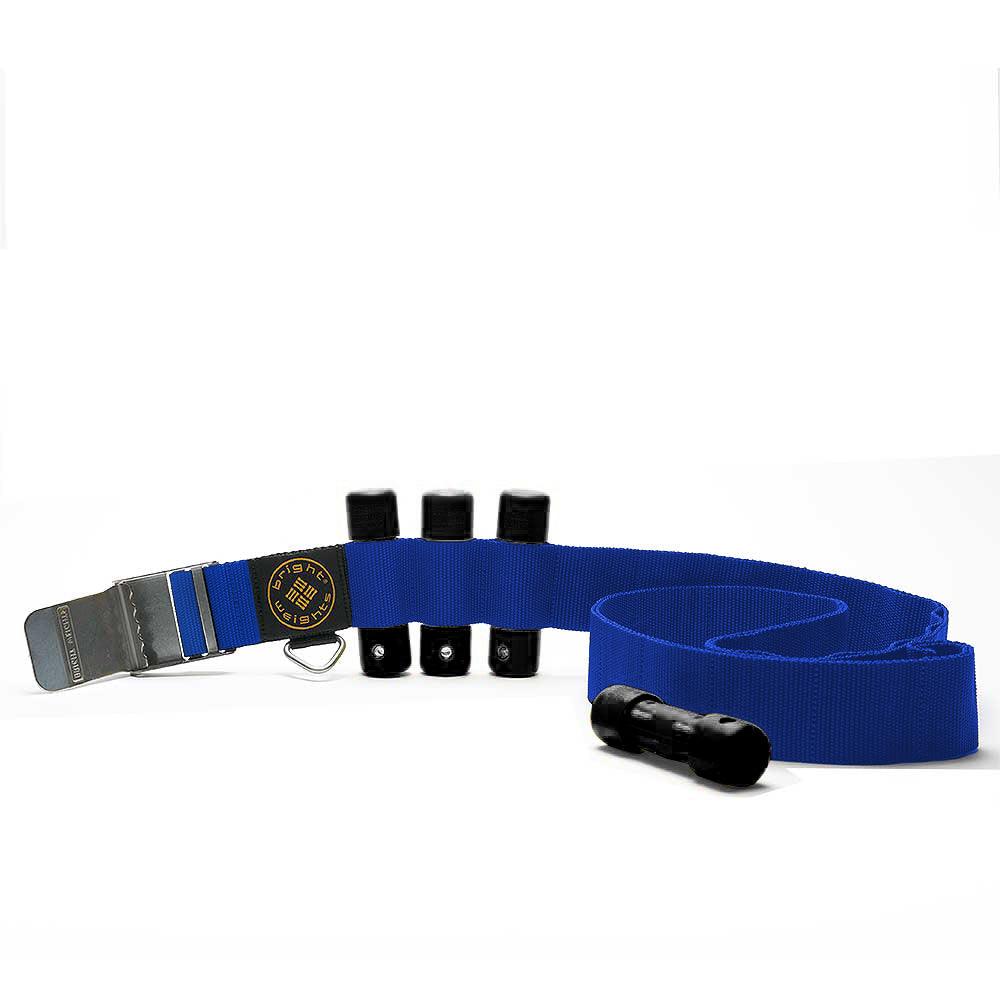 Scuba Diving Blue Weight Belt w/4PCs Black Slug Weights Set