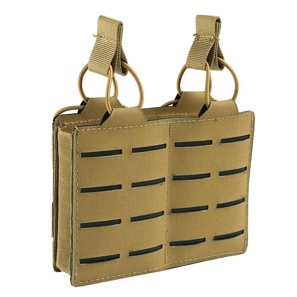 Tactical Molle Mag Pouch, Single Double Triple Nylon 5.56mm 7.62mm Open Top Rifle Magazine Holder for AR-15 M4 M14 M16 G36 HK416