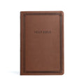 CSB Large Print Thinline Bible, Value Edition, Brown Leathertouch - Imitation Leather