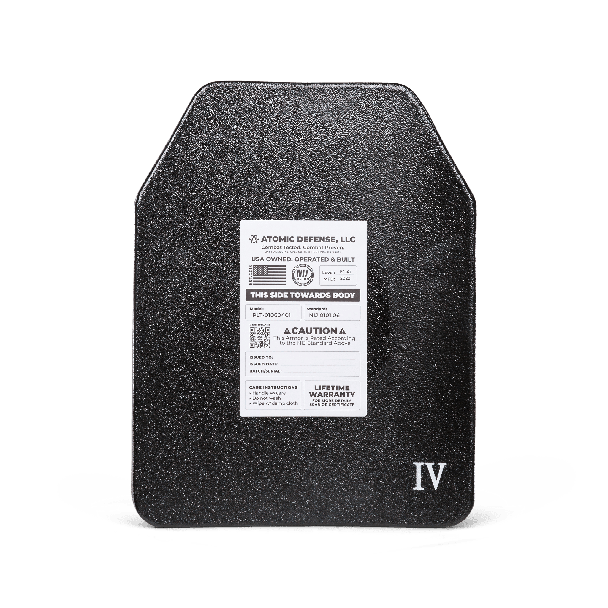 Bulletproof Backpack Insert - Level 3A, 3 and 4 Options