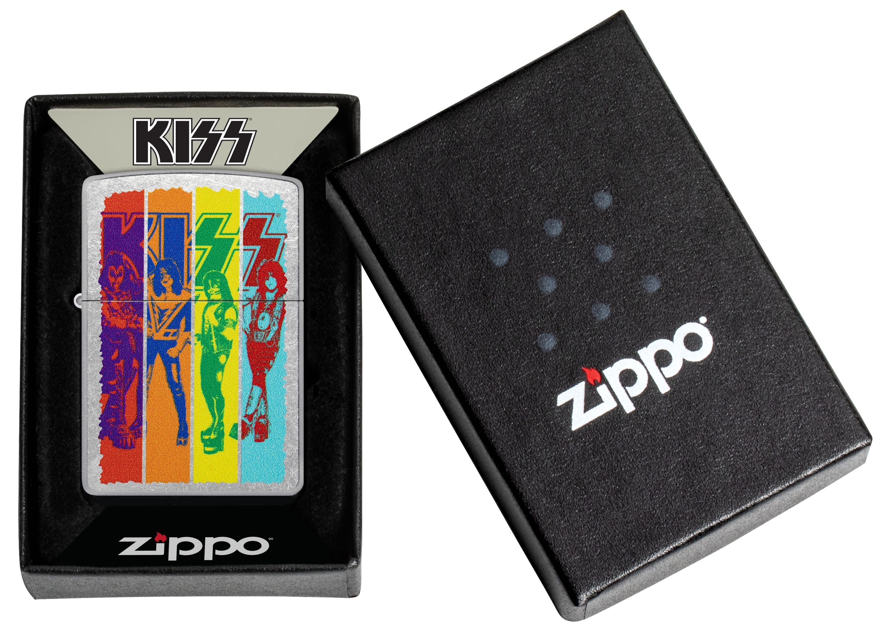 Zippo KISS Rock Band, Street Chrome Lighter #47244