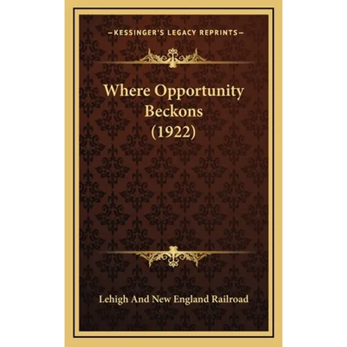 Where Opportunity Beckons (1922)