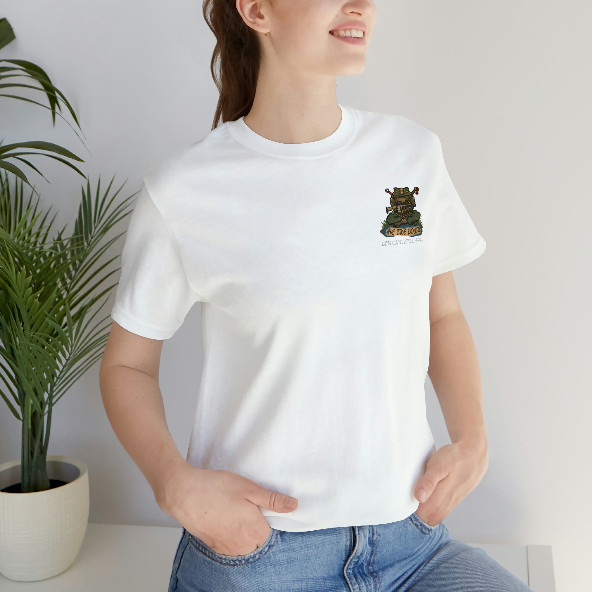 Be the Pond Frog with MK32 Grenade Launcher - Front Print - Short Sleeve Tee