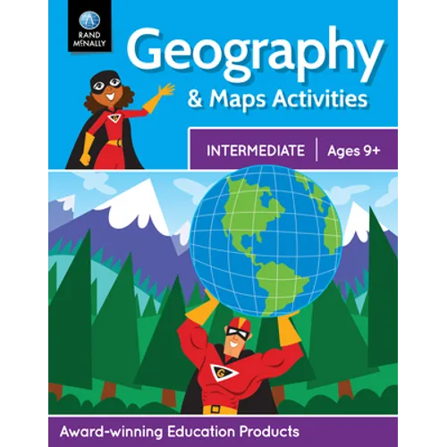 Rand McNally Geography & Maps Activities, Intermediate Ages 9+ - Paperback