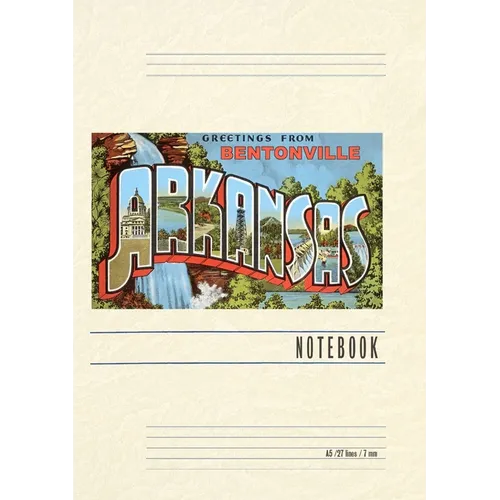 Vintage Lined Notebook Greetings from Bentonville