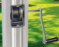 50' Internal Halyard Aluminum Flagpole - Independence Series - 10" x .188"