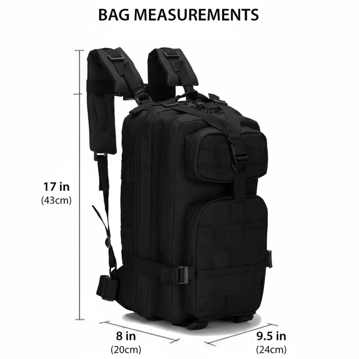XGear Tactical Small 30L Tactical Backpack Survival Bag