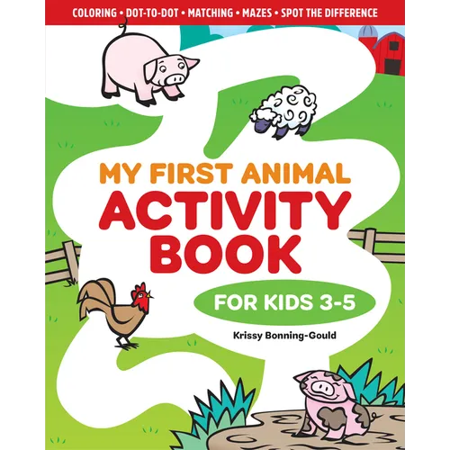 My First Animal Activity Book: For Kids 3-5 - Paperback